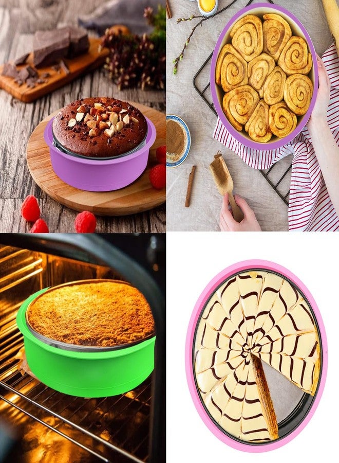 PKEAFC 3 Pack Cheesecake Pan Protector for 9inch and 9.5inch Round Springform Pan Water Bath Protector Preventing Water from Entering the Spring Form Pans Protectors - Image 4